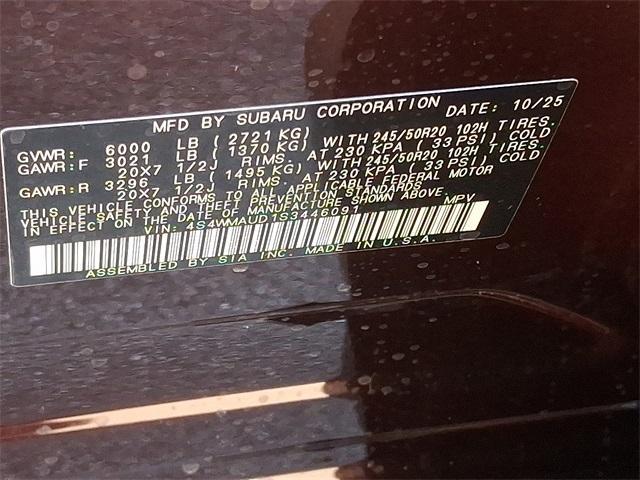 new 2025 Subaru Ascent car, priced at $49,797