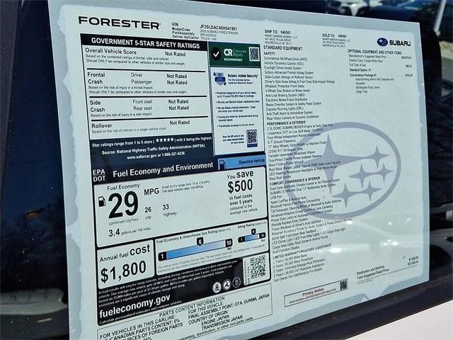 new 2025 Subaru Forester car, priced at $29,928