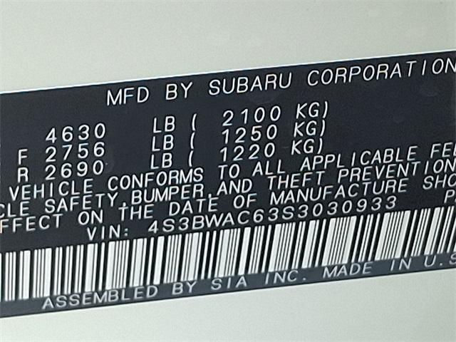 new 2025 Subaru Legacy car, priced at $29,289