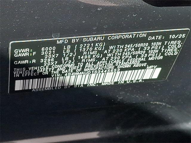 new 2025 Subaru Ascent car, priced at $49,797