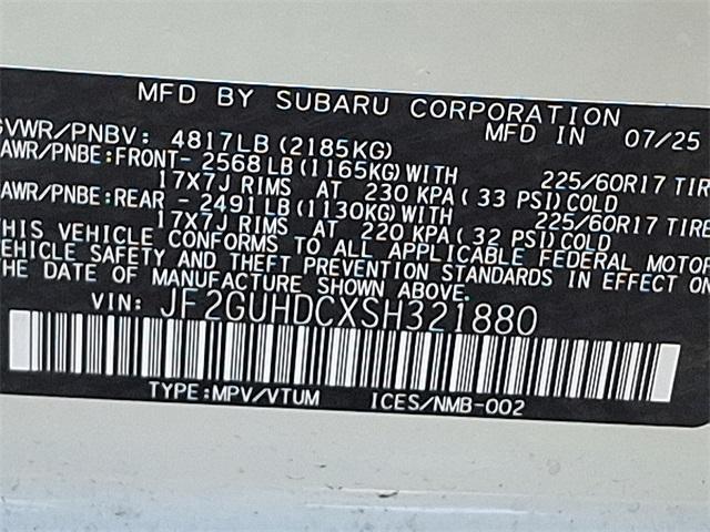 new 2025 Subaru Crosstrek car, priced at $30,397