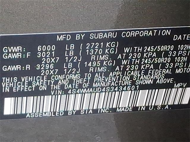 new 2025 Subaru Ascent car, priced at $49,797
