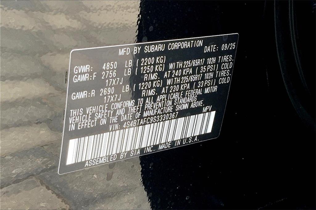 new 2025 Subaru Outback car, priced at $37,603