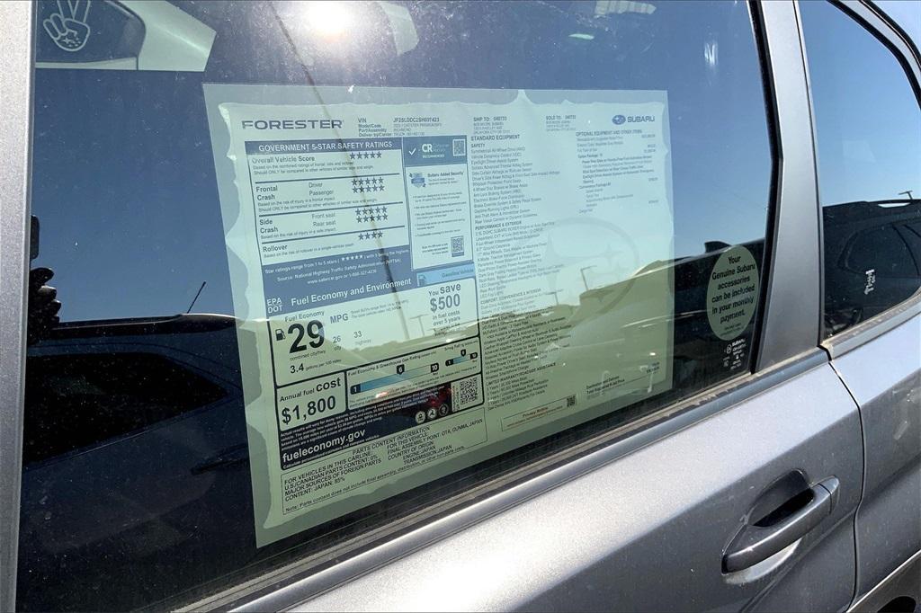 new 2025 Subaru Forester car, priced at $35,925