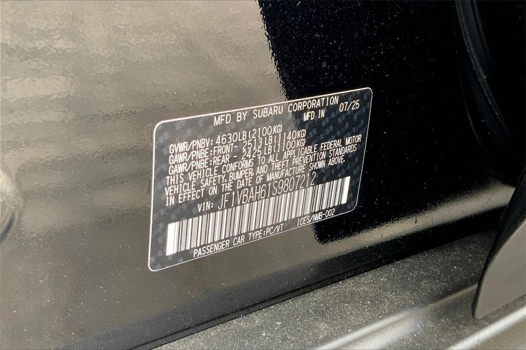 new 2025 Subaru WRX car, priced at $37,421