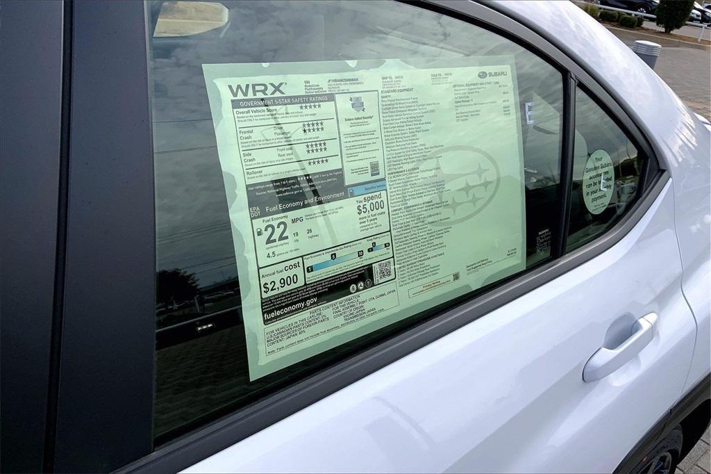 new 2025 Subaru WRX car, priced at $37,632