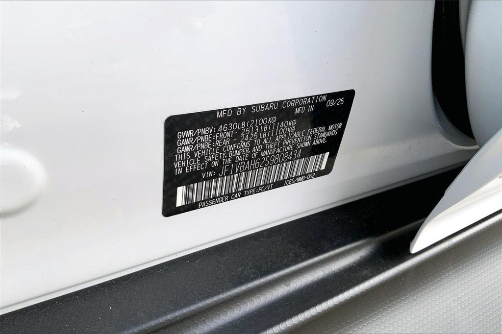 new 2025 Subaru WRX car, priced at $37,632