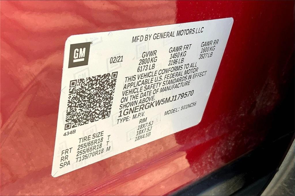 used 2021 Chevrolet Traverse car, priced at $18,005