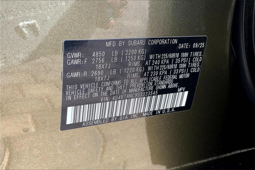 new 2025 Subaru Outback car, priced at $41,508