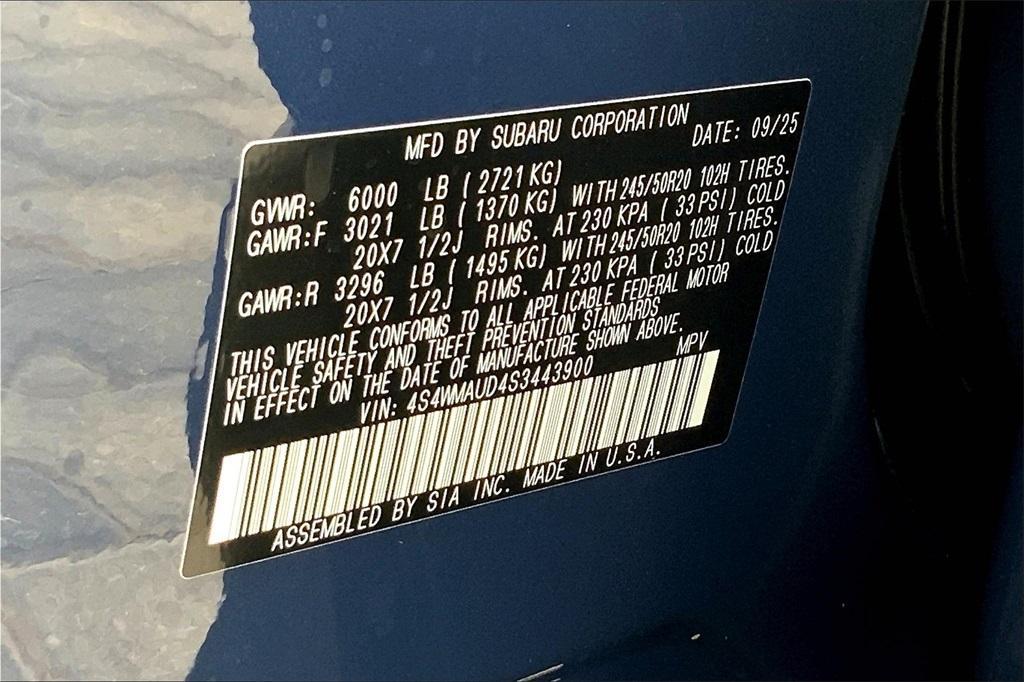 new 2025 Subaru Ascent car, priced at $50,176