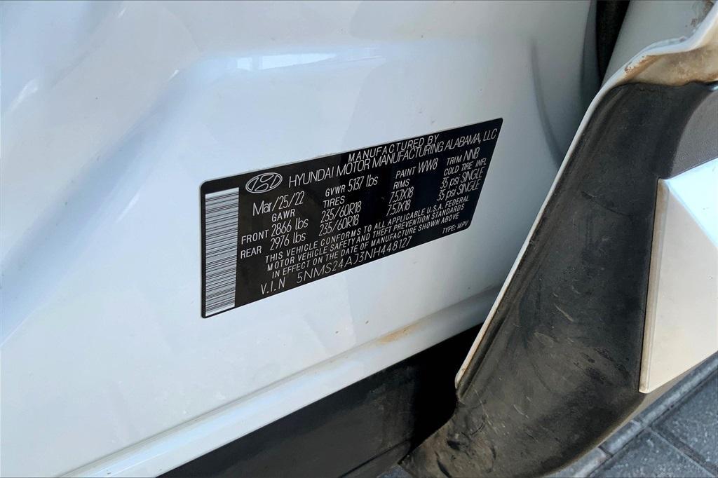used 2022 Hyundai Santa Fe car, priced at $17,950