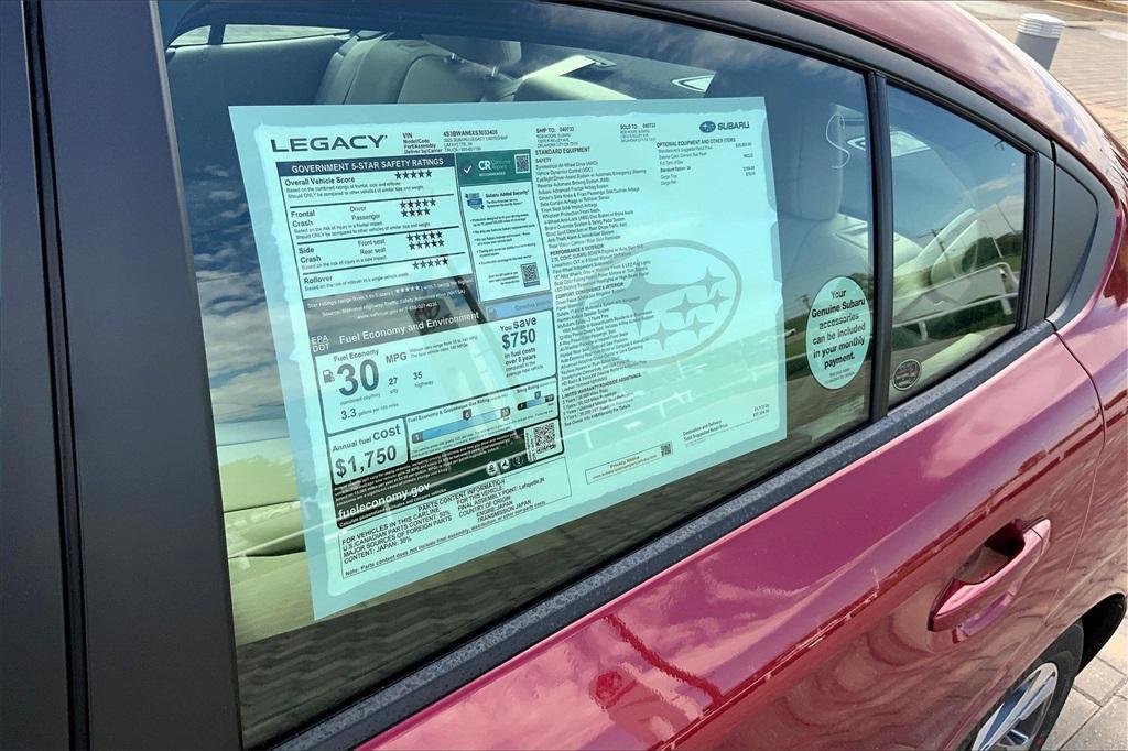 new 2025 Subaru Legacy car, priced at $35,094