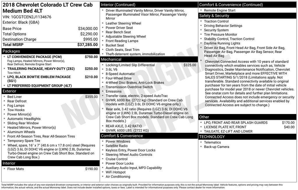 used 2018 Chevrolet Colorado car, priced at $23,000