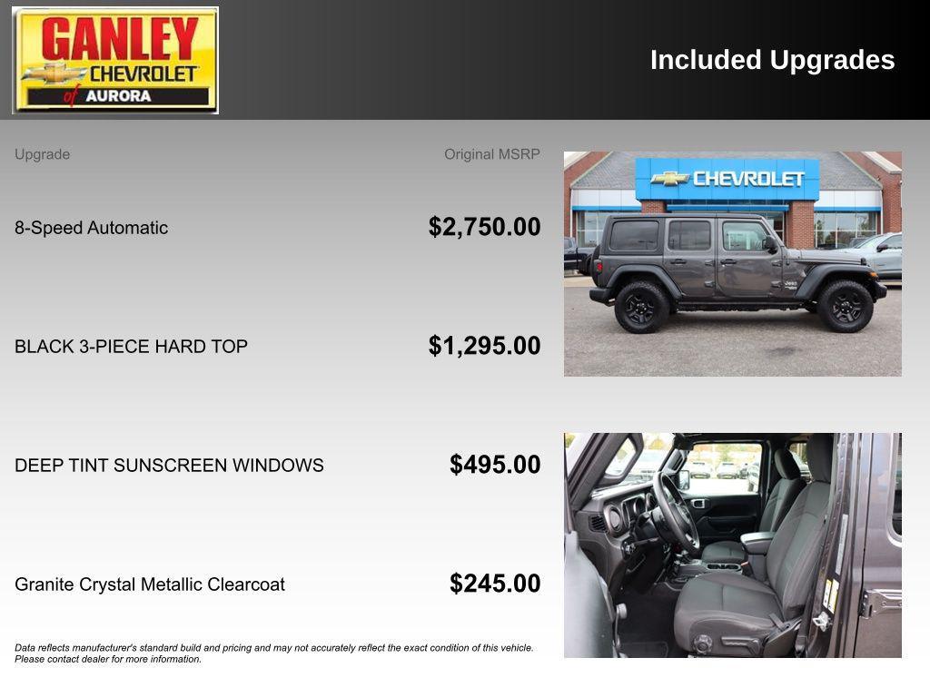 used 2020 Jeep Wrangler Unlimited car, priced at $22,500