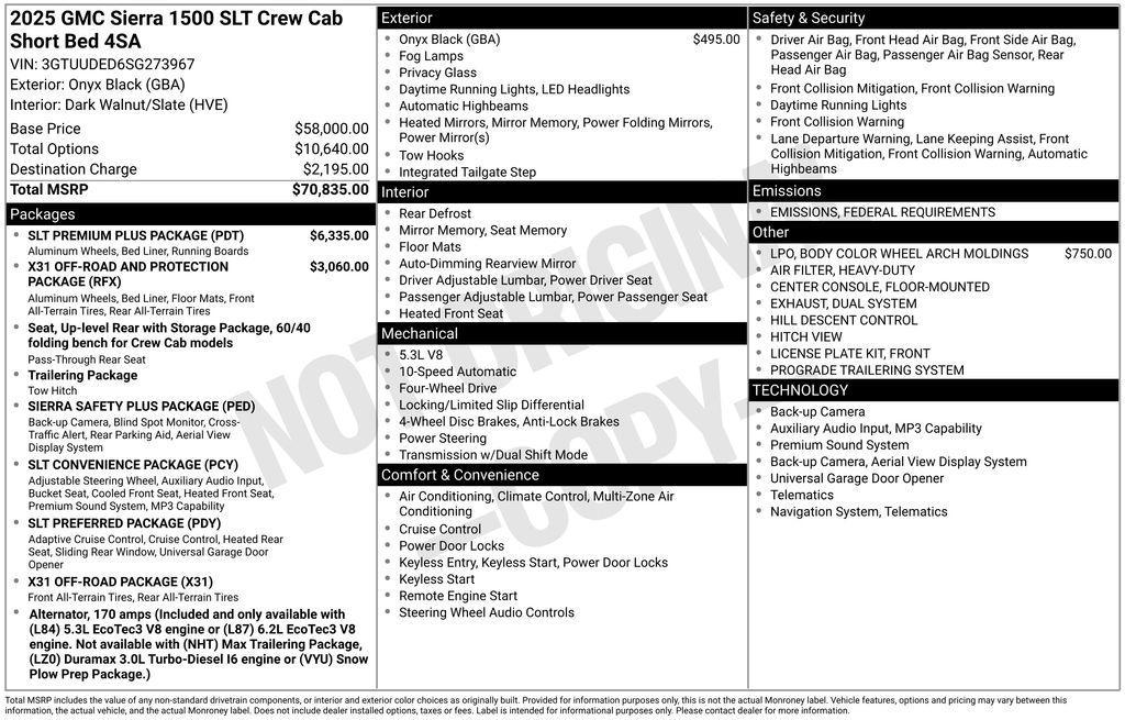 used 2025 GMC Sierra 1500 car, priced at $56,500