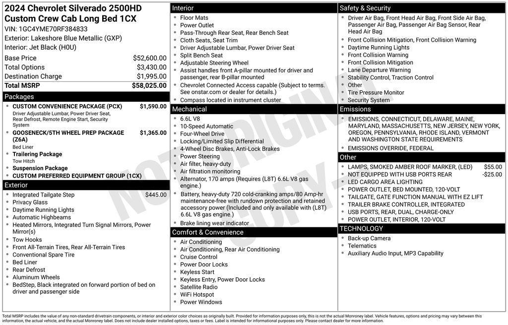 used 2024 Chevrolet Silverado 2500 car, priced at $48,900