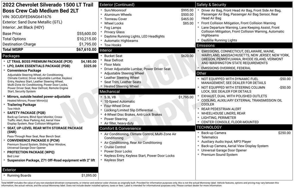 used 2022 Chevrolet Silverado 1500 car, priced at $43,500