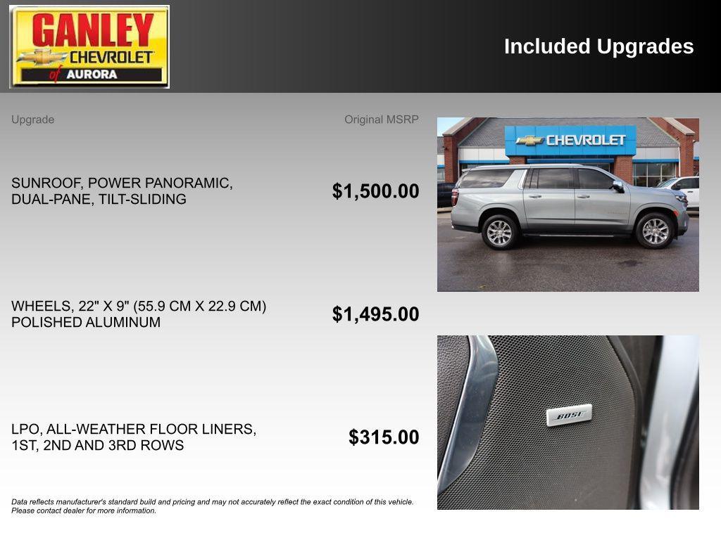 used 2023 Chevrolet Suburban car, priced at $44,500