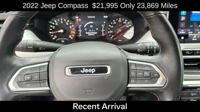 used 2022 Jeep Compass car, priced at $21,995