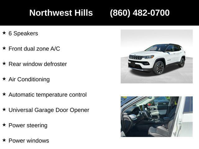 used 2022 Jeep Compass car, priced at $22,722