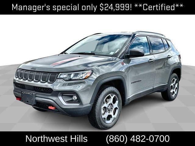 used 2022 Jeep Compass car, priced at $24,999
