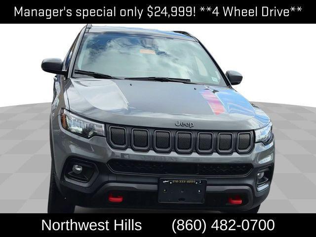 used 2022 Jeep Compass car, priced at $24,999