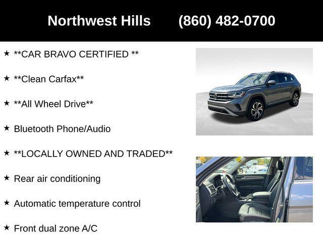 used 2021 Volkswagen Atlas car, priced at $23,999