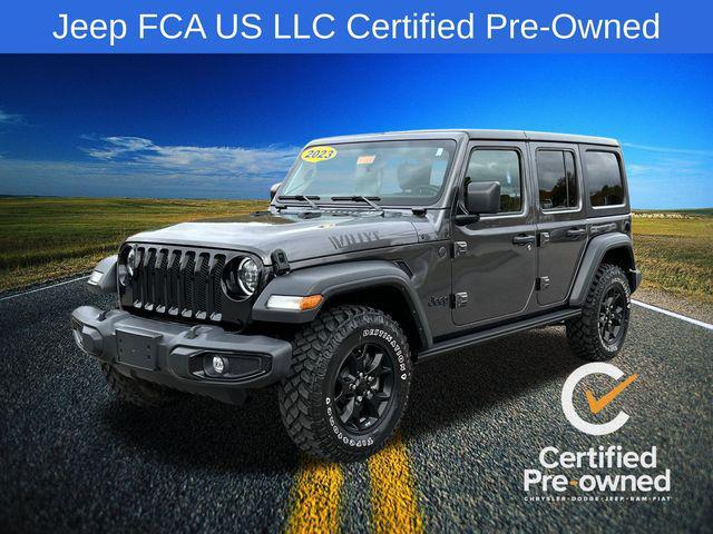 used 2023 Jeep Wrangler car, priced at $35,495