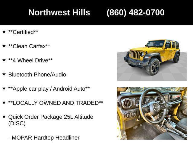 used 2021 Jeep Wrangler Unlimited car, priced at $32,110