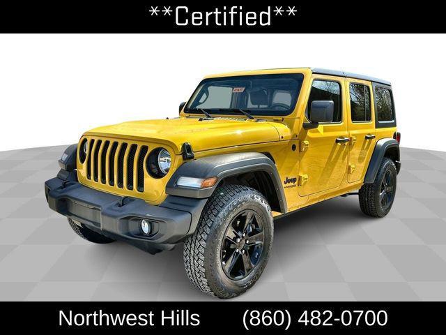 used 2021 Jeep Wrangler Unlimited car, priced at $32,110