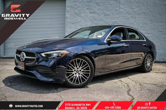 used 2022 Mercedes-Benz C-Class car, priced at $34,495