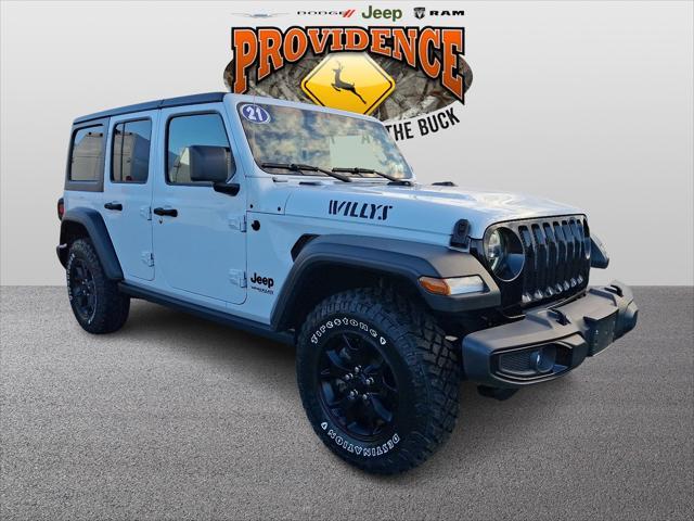 used 2021 Jeep Wrangler Unlimited car, priced at $34,987