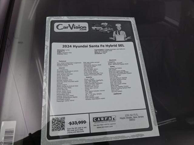 used 2024 Hyundai Santa Fe car, priced at $28,999