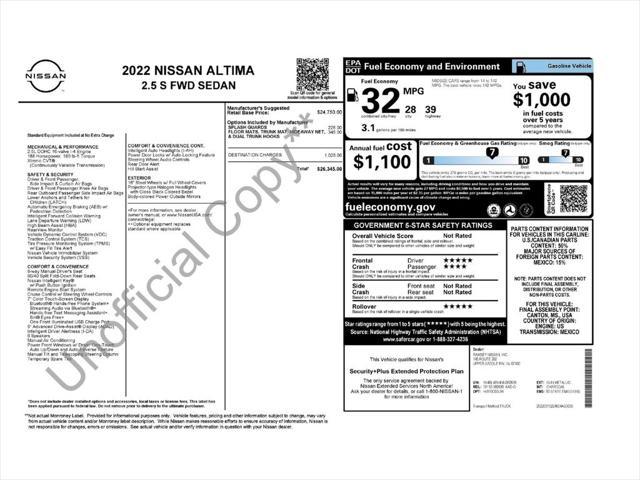 used 2022 Nissan Altima car, priced at $15,999