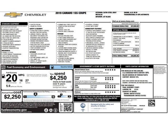 used 2019 Chevrolet Camaro car, priced at $35,499