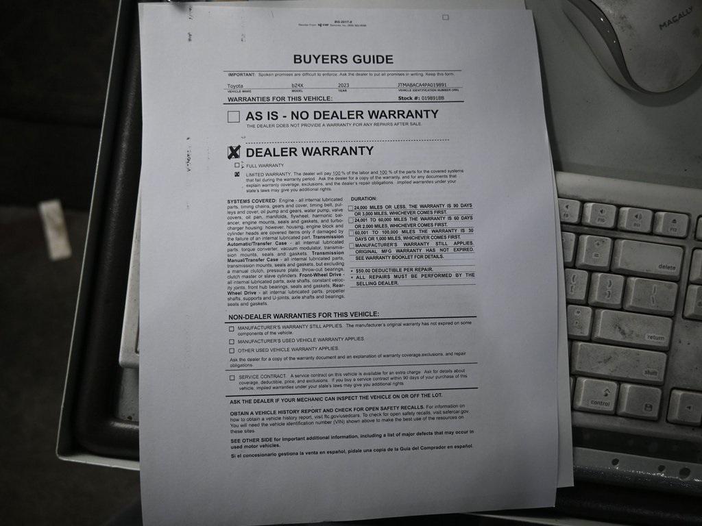 used 2023 Toyota bZ4X car, priced at $20,499