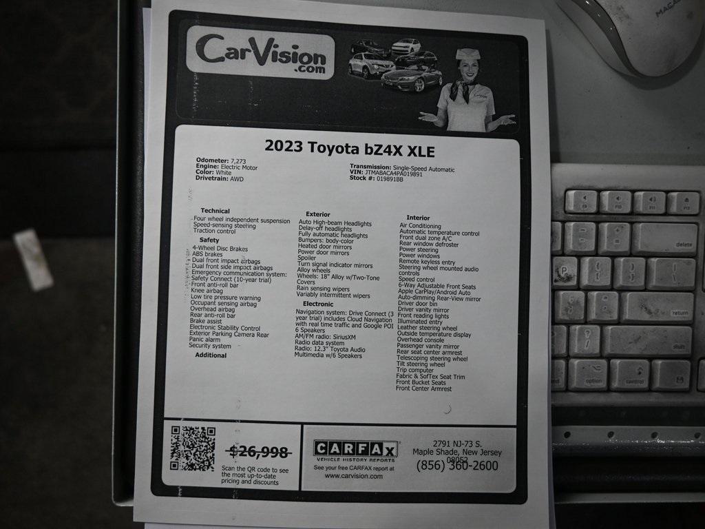 used 2023 Toyota bZ4X car, priced at $20,499