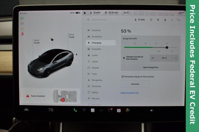 used 2020 Tesla Model 3 car, priced at $18,999