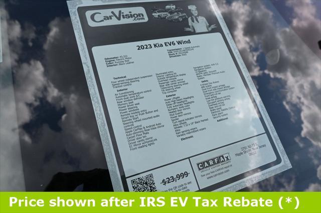 used 2023 Kia EV6 car, priced at $17,995