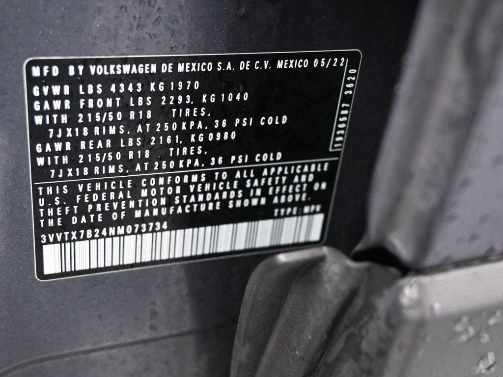 used 2022 Volkswagen Taos car, priced at $17,999