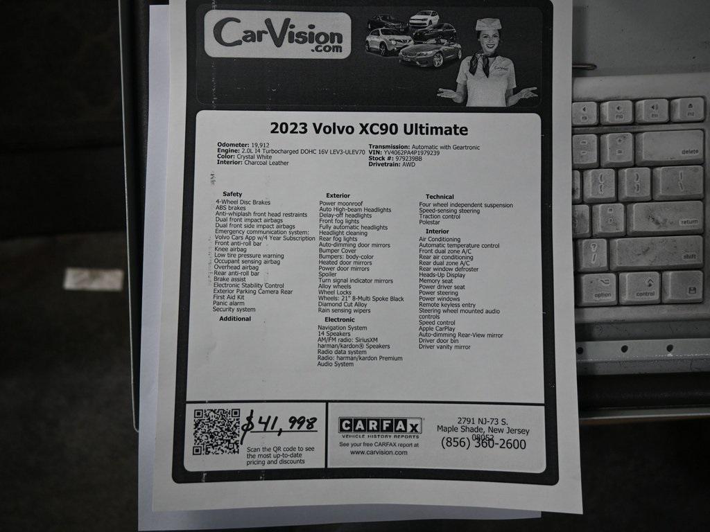 used 2023 Volvo XC90 car, priced at $37,999