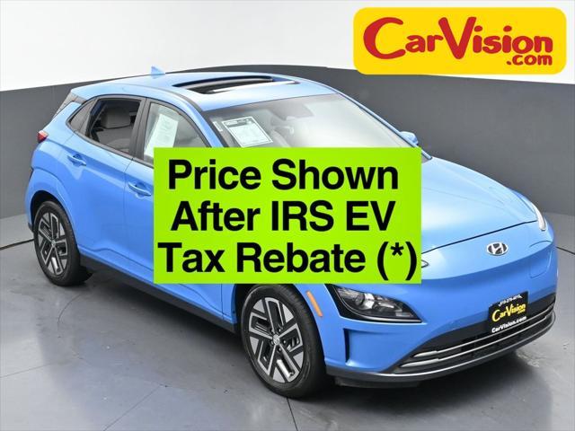 used 2022 Hyundai Kona EV car, priced at $15,999