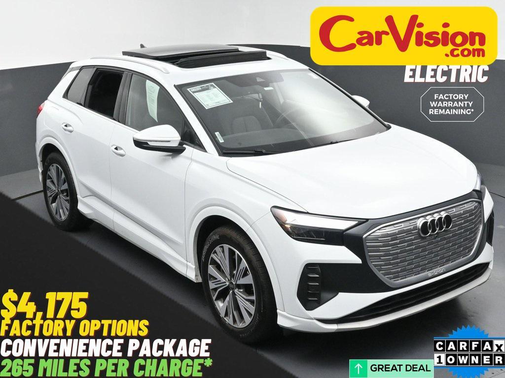 used 2024 Audi Q4 e-tron car, priced at $29,498