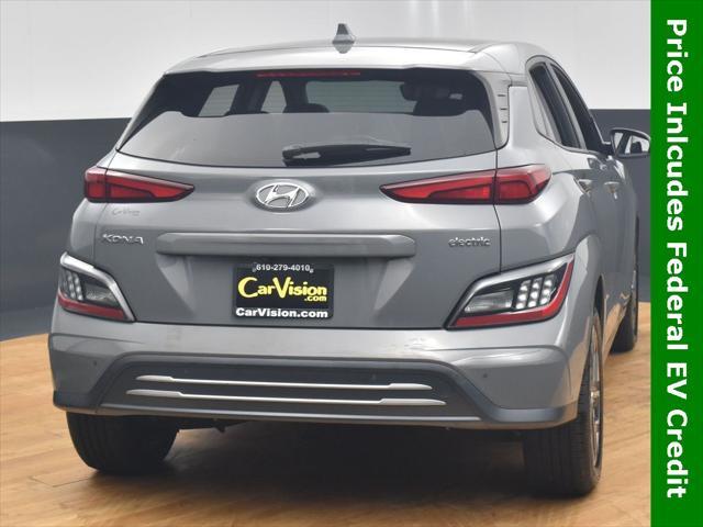 used 2022 Hyundai Kona EV car, priced at $17,499