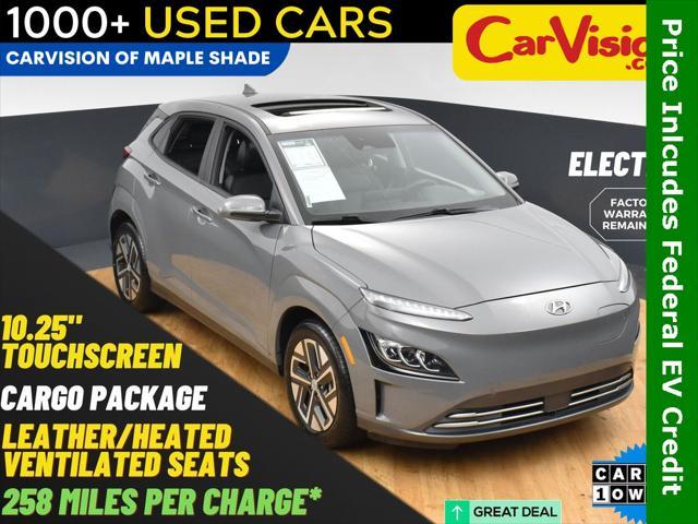 used 2022 Hyundai Kona EV car, priced at $17,499