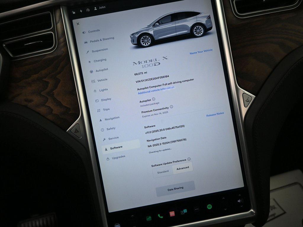 used 2017 Tesla Model X car, priced at $22,999