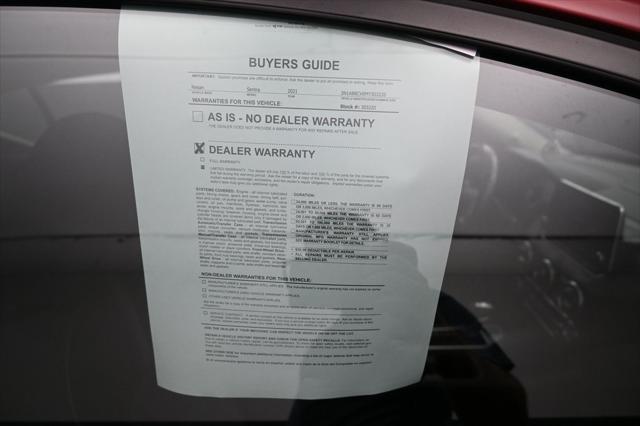 used 2021 Nissan Sentra car, priced at $15,999