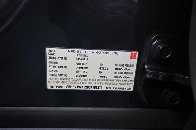 used 2016 Tesla Model S car, priced at $15,499