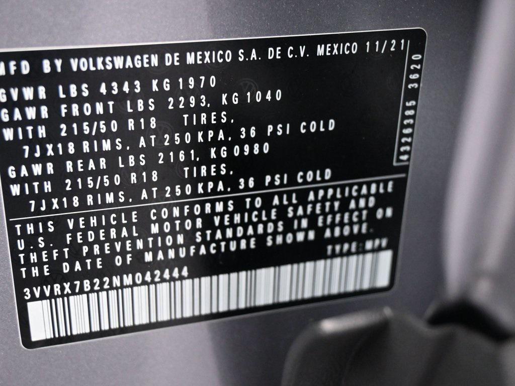 used 2022 Volkswagen Taos car, priced at $16,499