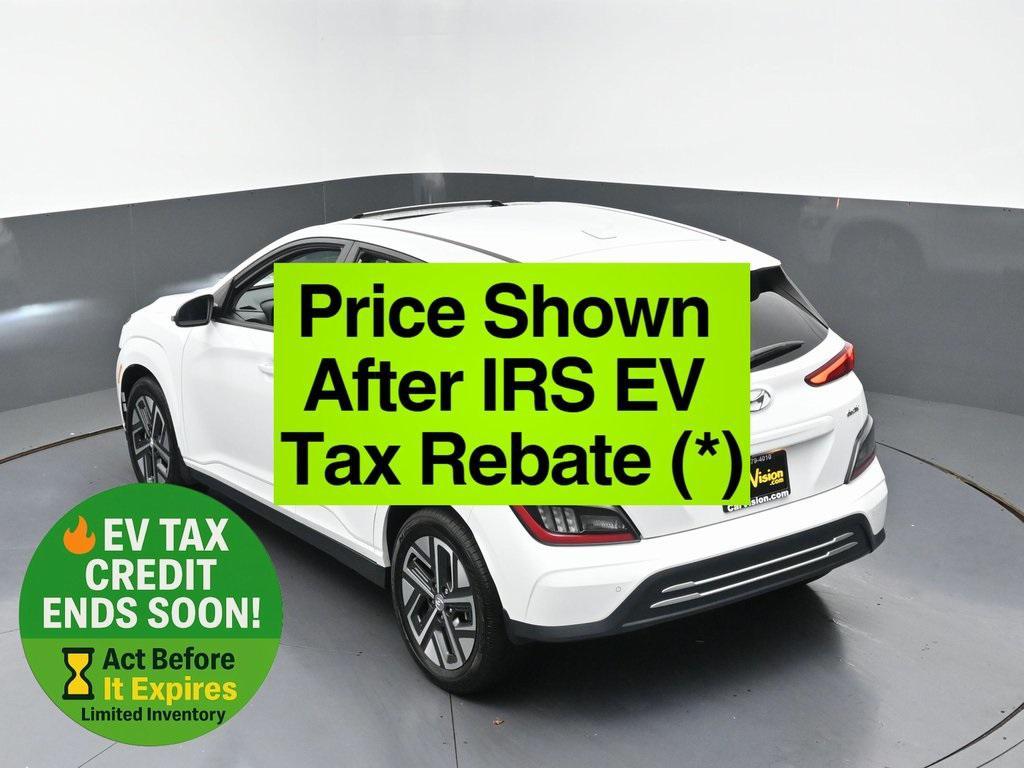 used 2023 Hyundai Kona EV car, priced at $17,999
